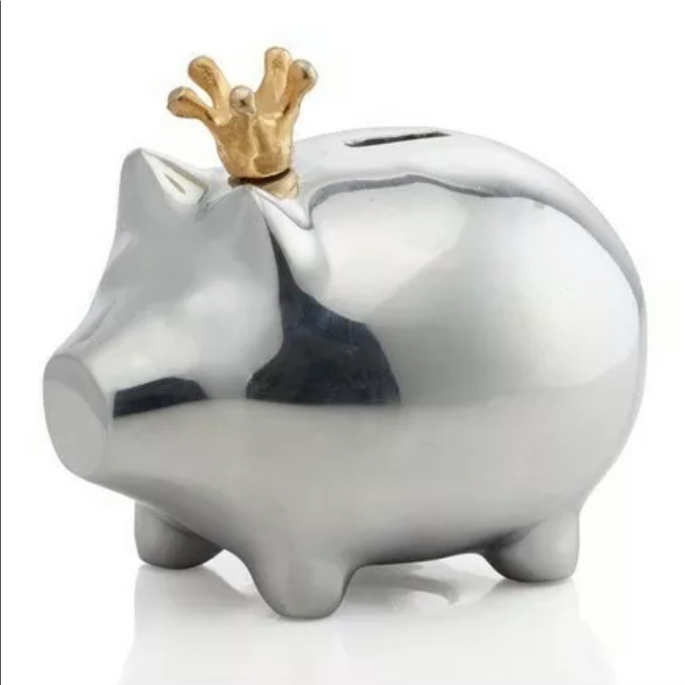 Lunares Silver Piggy Bank Mr. Pigglesworth